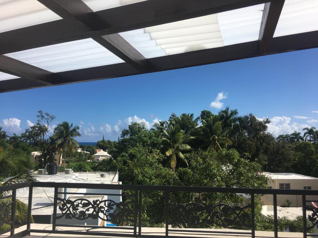 a view from the balcony of a resort at Hotel Galsi in San Felipe de Puerto Plata