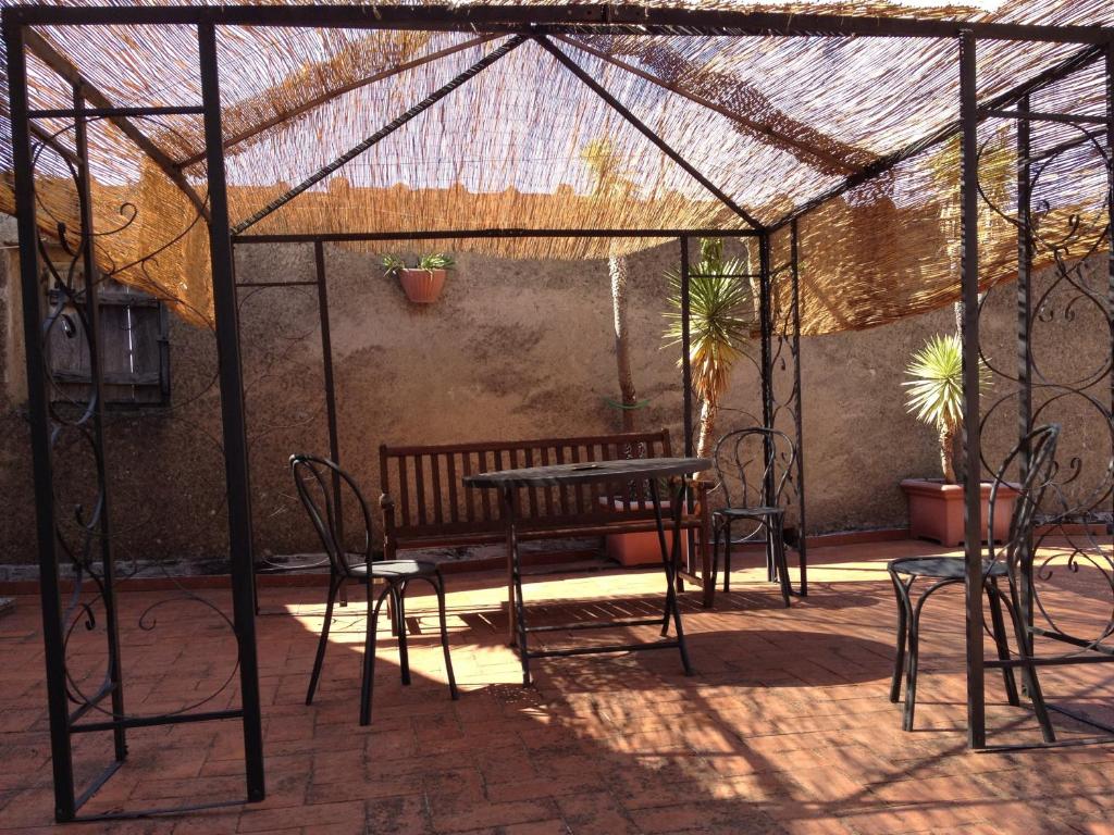 Patio alebo iná vonkajšia časť ubytovania Agriturismo Mustilli