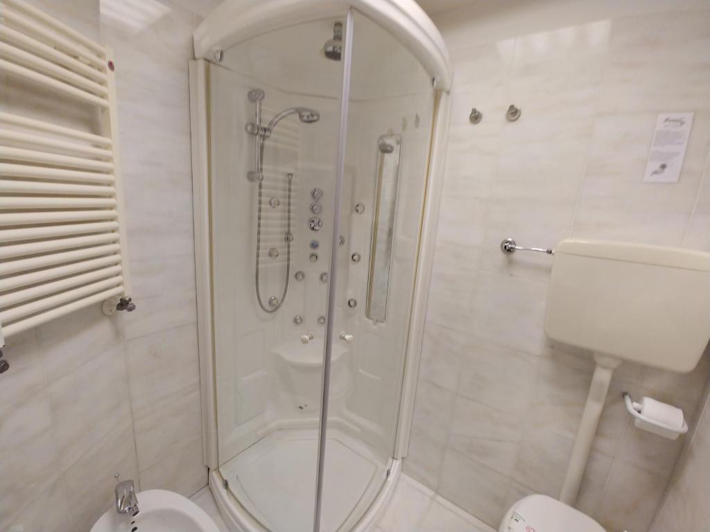 Koupelna v ubytování Hotel Memory