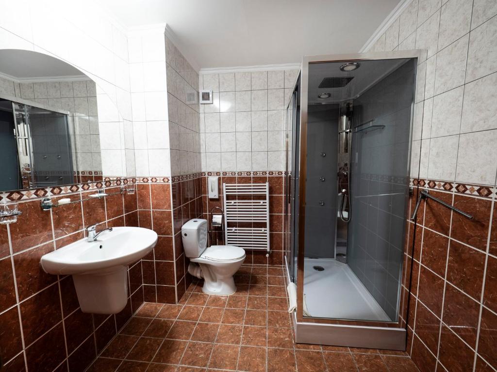 Kúpeľňa v ubytovaní Penzion Almada