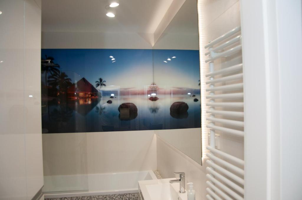 Kúpeľňa v ubytovaní Apartament Cybernetyki Mokotów