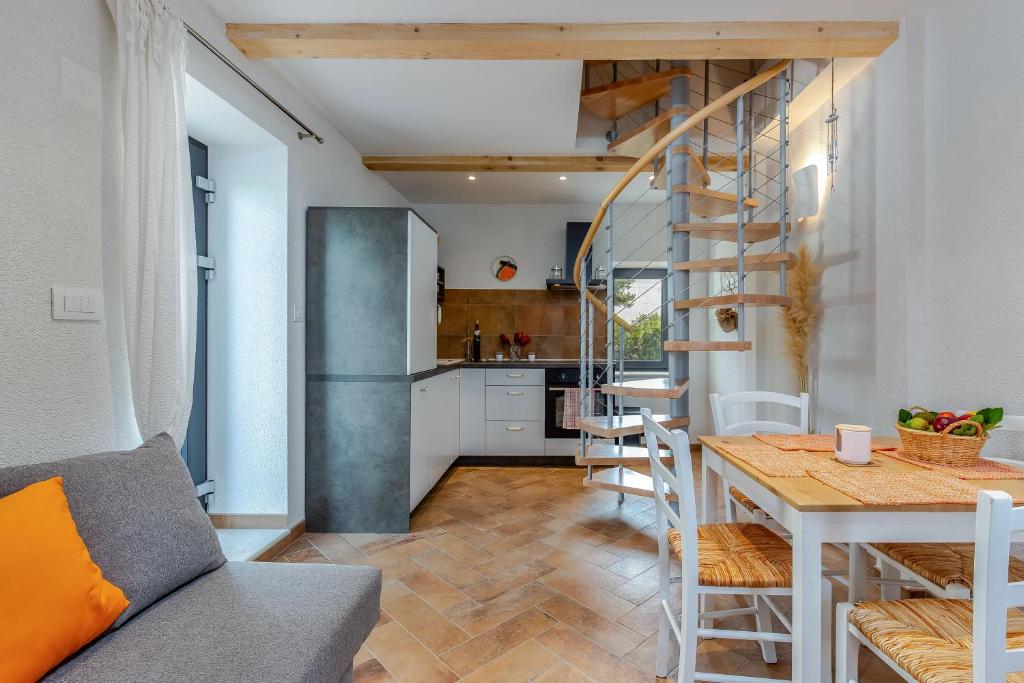Kuchyň nebo kuchyňský kout v ubytování Apartment Li