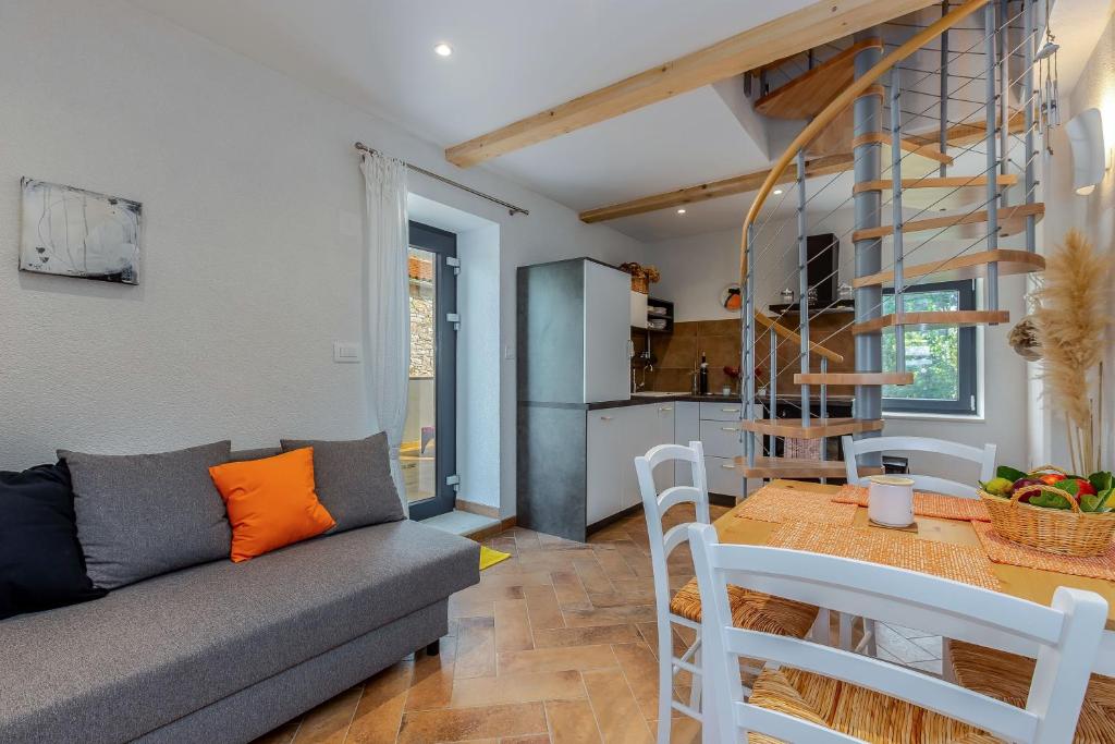 Kuchyň nebo kuchyňský kout v ubytování Apartment Li