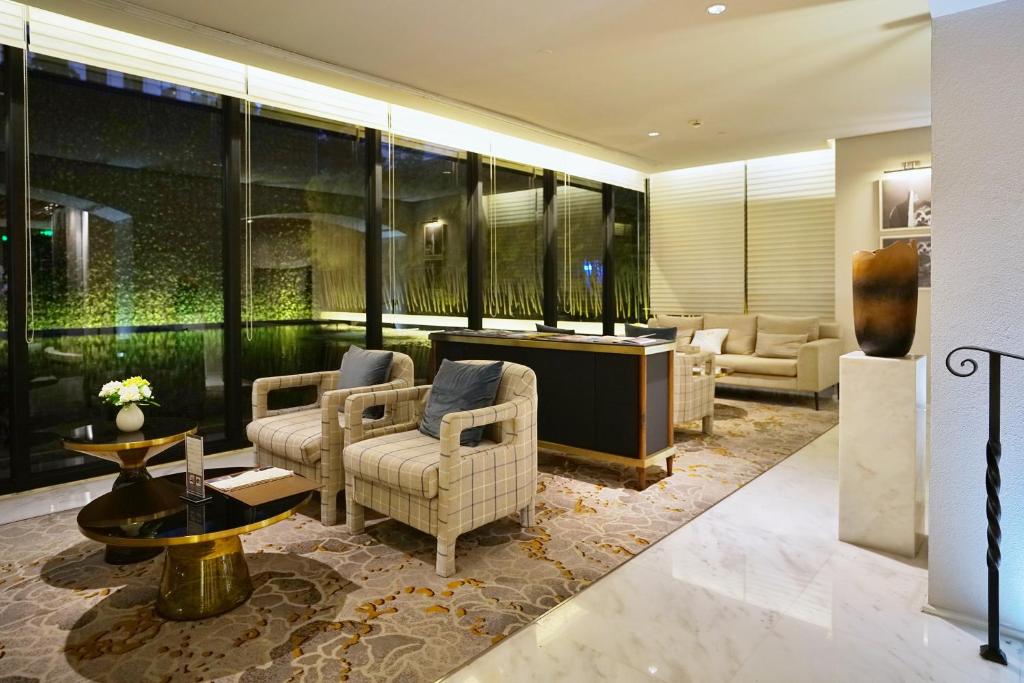 Posezení v ubytování Metropolo Dahua Hotel Shanghai