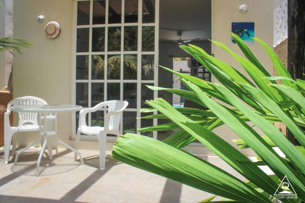 Patio nebo venkovní prostory v ubytování CASA KINICH SISAL