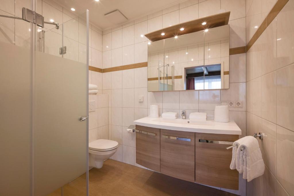 Koupelna v ubytování Hotel Restaurant Gradlwirt