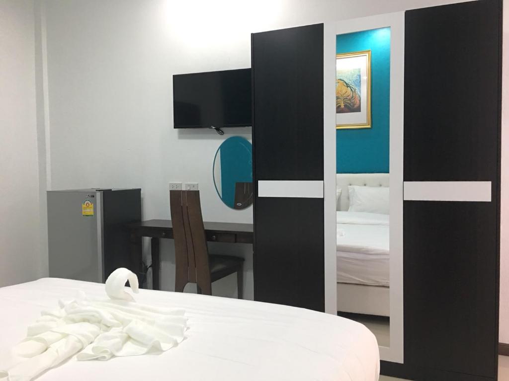 Postel nebo postele na pokoji v ubytování SABUN-NGA HOSTEL