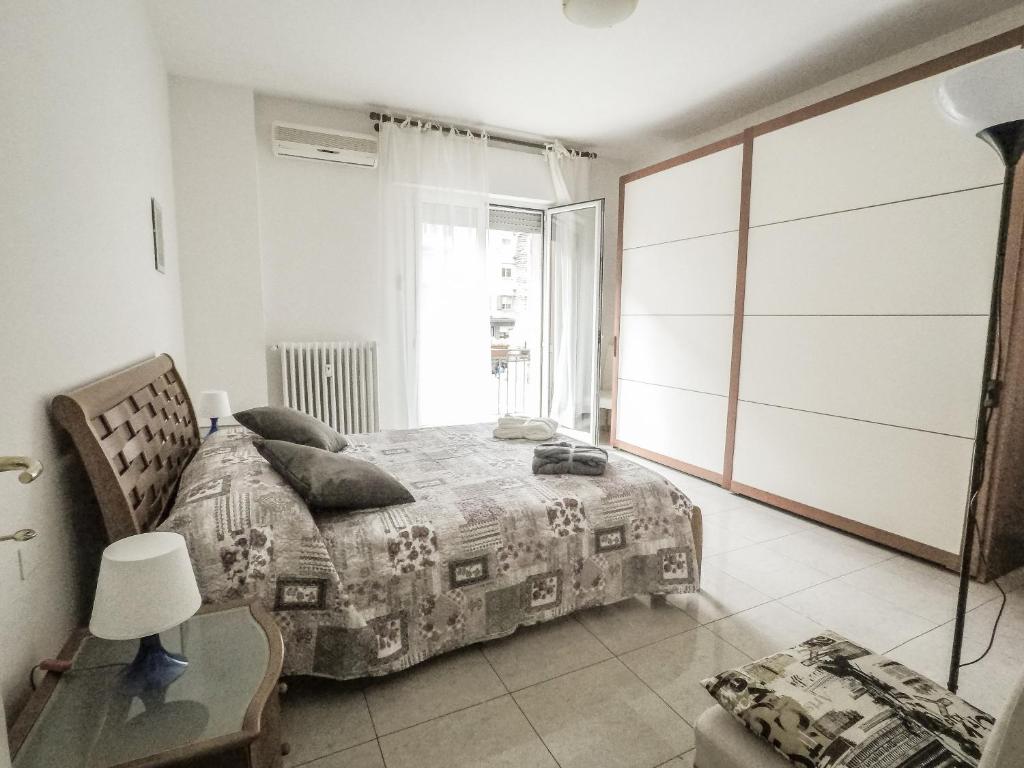 Posteľ alebo postele v izbe v ubytovaní Residenza Riva Reno - BOLOGNA