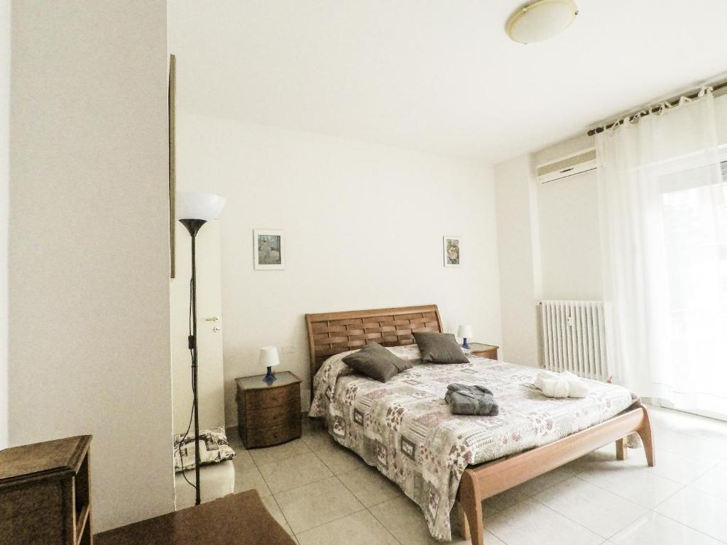 Posteľ alebo postele v izbe v ubytovaní Residenza Riva Reno - BOLOGNA