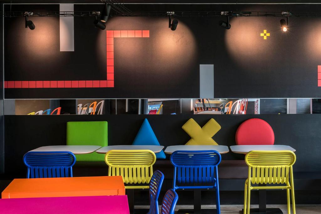 Posezení v ubytování ibis Styles Lyon Bron Eurexpo