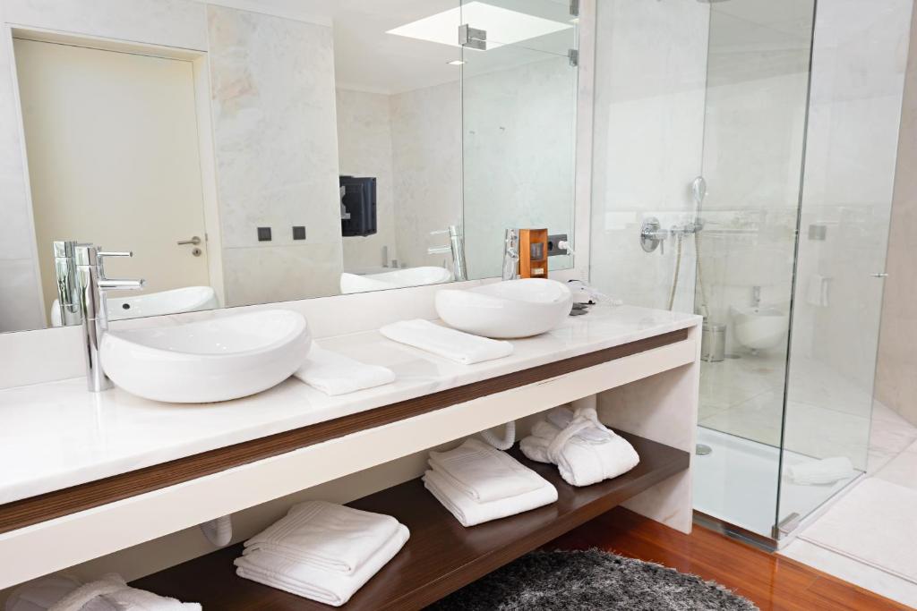 Koupelna v ubytování Hotel dos Zimbros