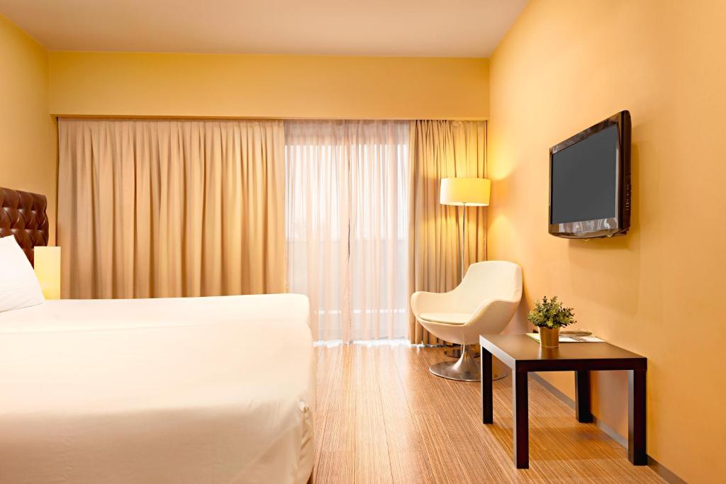 TV a/nebo společenská místnost v ubytování Hotel dos Zimbros