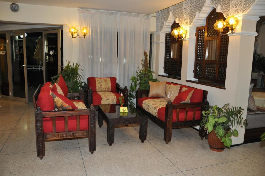 Posezení v ubytování Hotel Aferni
