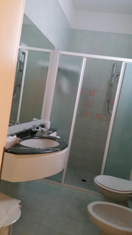 Koupelna v ubytování Hotel Rio Bellaria
