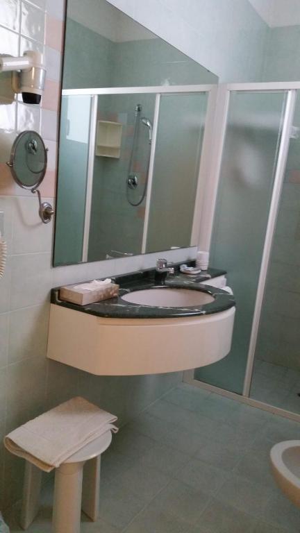 Koupelna v ubytování Hotel Rio Bellaria