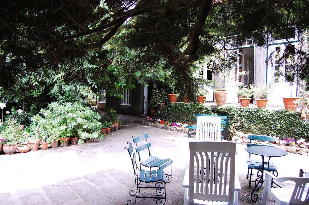 Um jardim no exterior de Casa de Esteiro