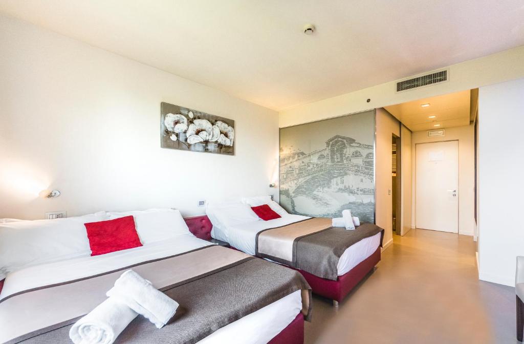 Postel nebo postele na pokoji v ubytování Antony Hotel - Venice Airport