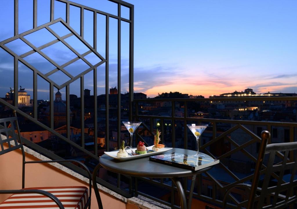 Nápoje v ubytování FH55 Grand Hotel Palatino