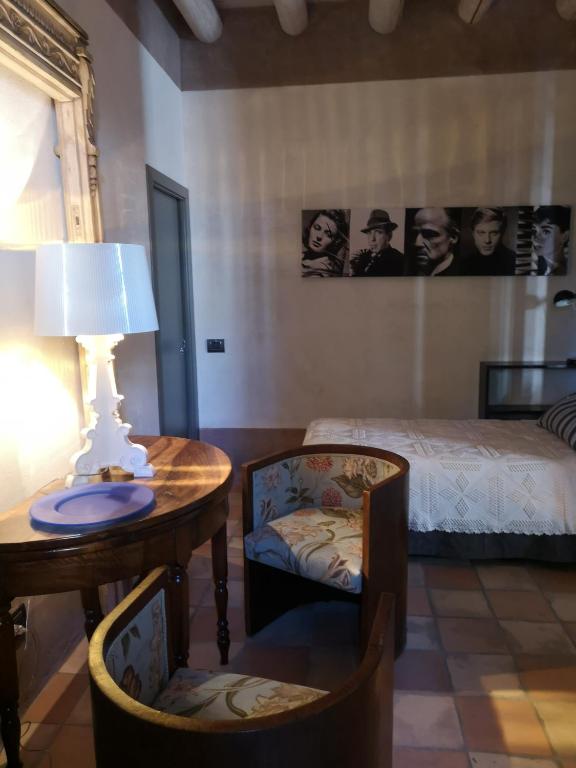 Posezení v ubytování B&B Molino2Rosso