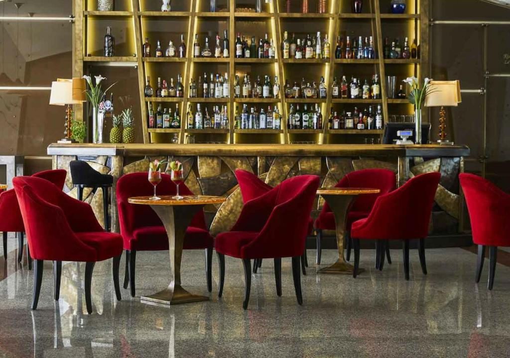 Nápoje v ubytování FH55 Grand Hotel Palatino