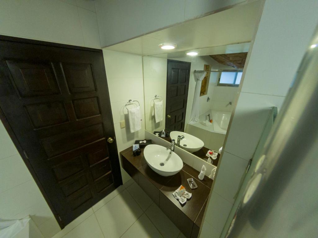 Koupelna v ubytování Hotel Nututun Palenque
