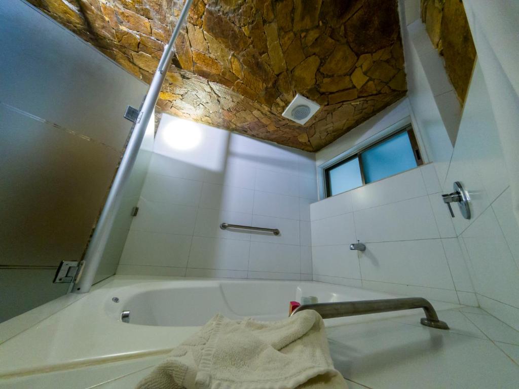 Koupelna v ubytování Hotel Nututun Palenque