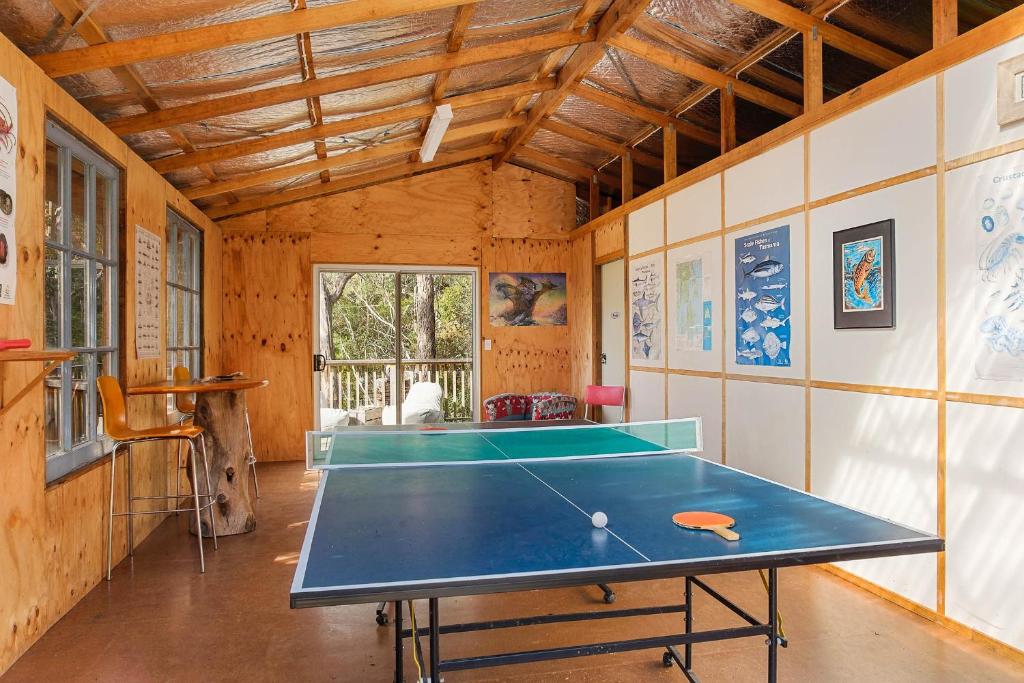 Stolní tenis v ubytování Mandala Bruny Island nebo okolí