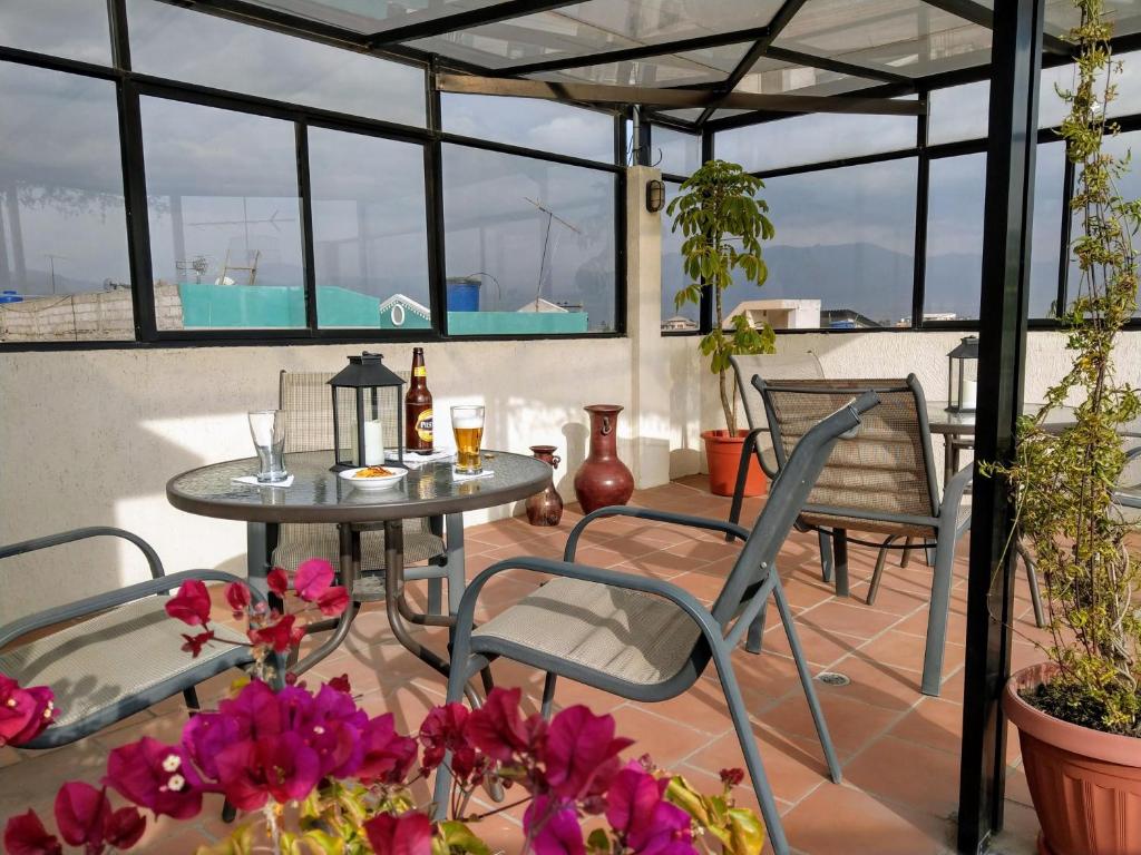 Balkón nebo terasa v ubytování Hotel Rincon Aleman