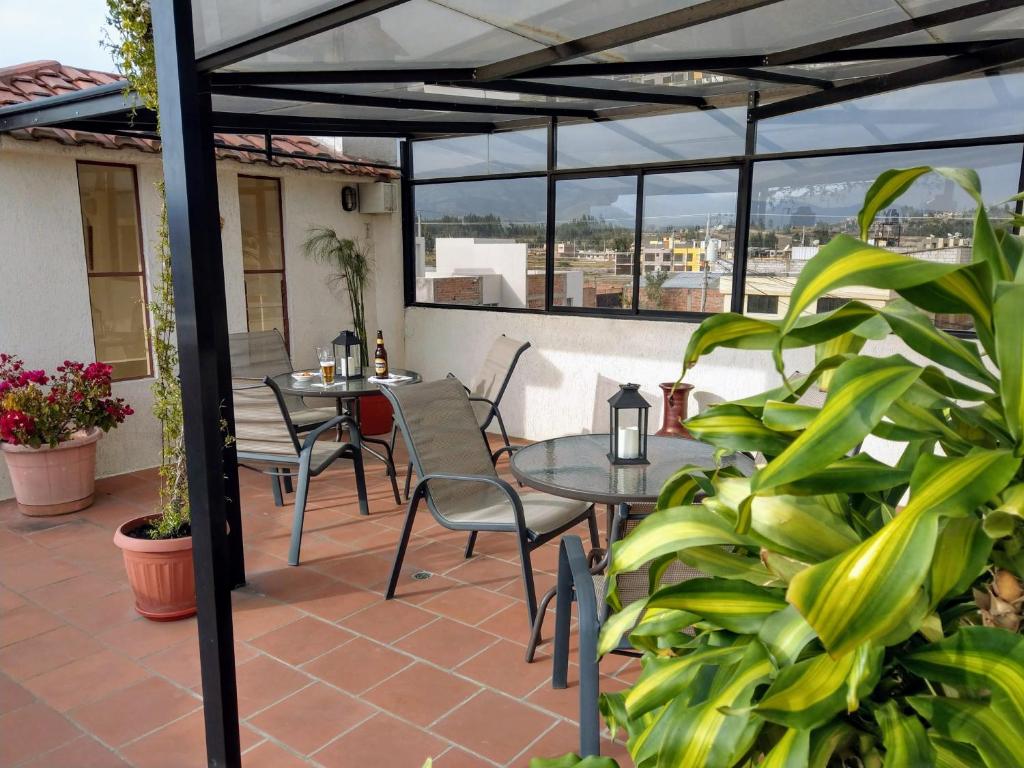 Balkón nebo terasa v ubytování Hotel Rincon Aleman