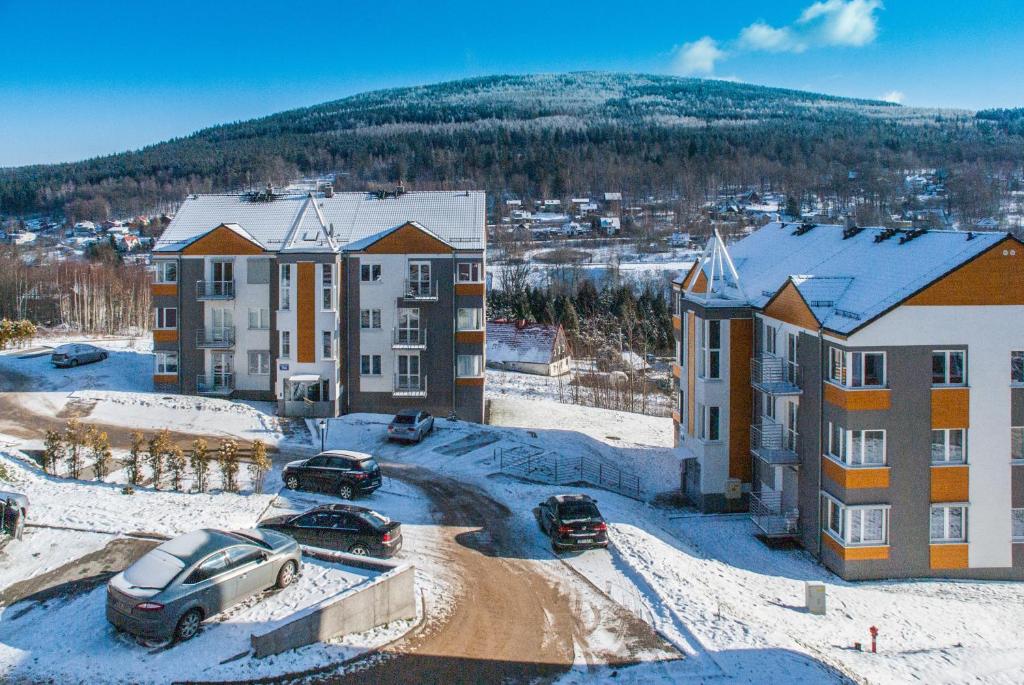 Γενική θέα στο βουνό ή θέα στο βουνό από  αυτό το ξενοδοχείο διαμερισμάτων