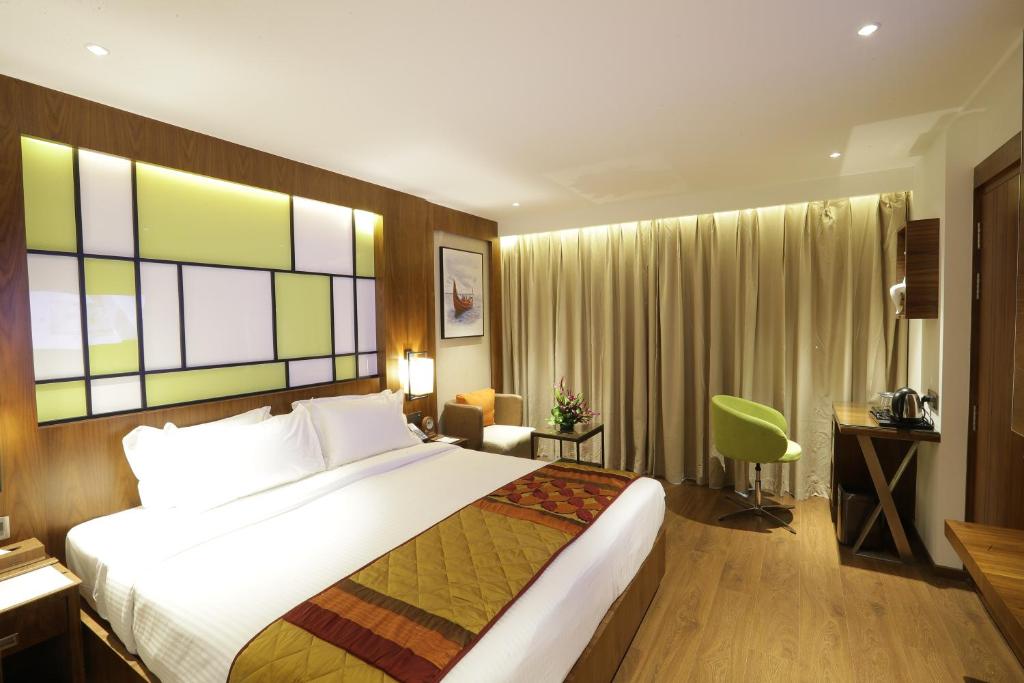 Postel nebo postele na pokoji v ubytování Hotel Span International