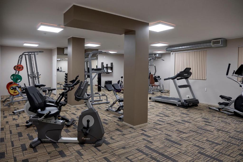 Fitness centrum a/nebo fitness zařízení v ubytování Metropol Hotel