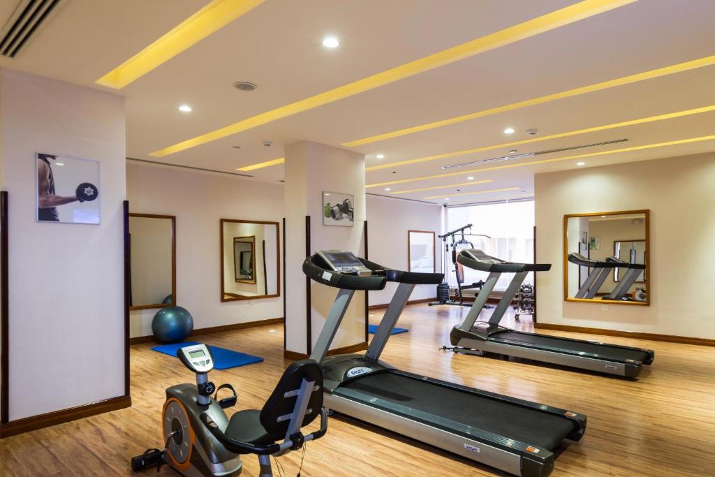 Fitness centrum a/nebo fitness zařízení v ubytování Boudl Al Qasr
