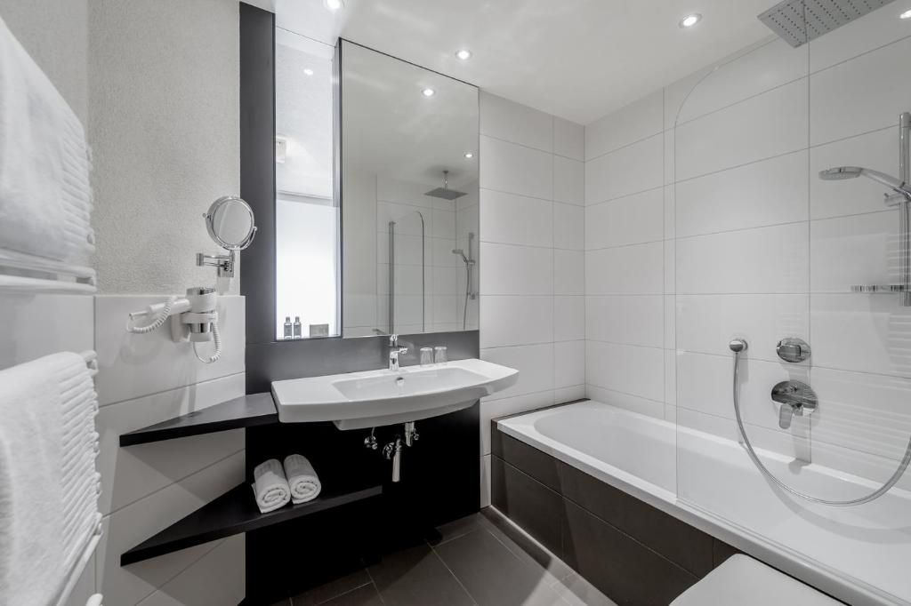 Koupelna v ubytování Hotel Garni Pirchhütt