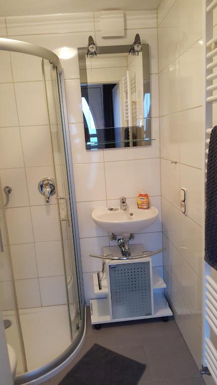Koupelna v ubytování Apartment Feldmann