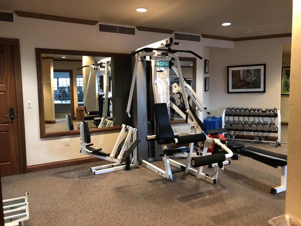 Fitness centrum a/nebo fitness zařízení v ubytování Hotel Gasthof Gramshammer