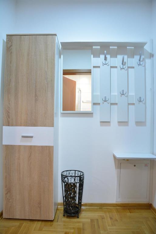 Kuchyň nebo kuchyňský kout v ubytování Apartman Radmanovac