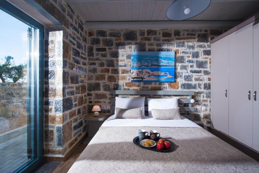 Posteľ alebo postele v izbe v ubytovaní Mandy Luxury Villa by Cretevasion