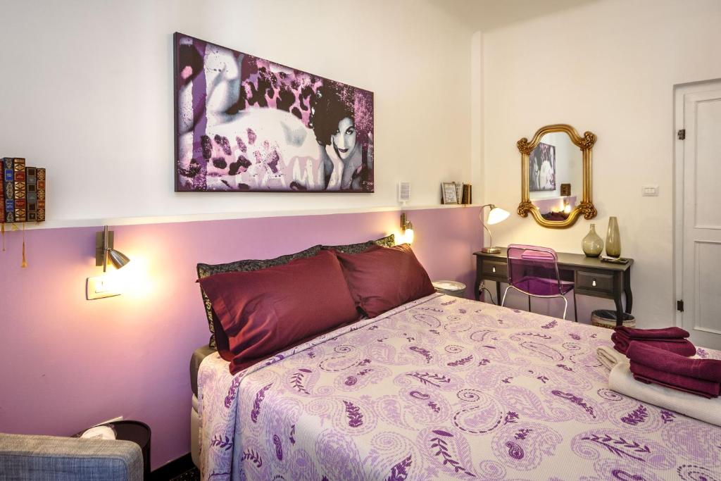 Postel nebo postele na pokoji v ubytování Girovagando B&B