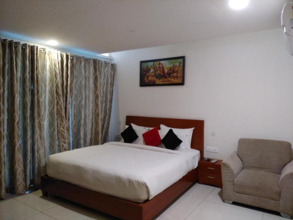 Postel nebo postele na pokoji v ubytování Mrugavani Resort & Spa