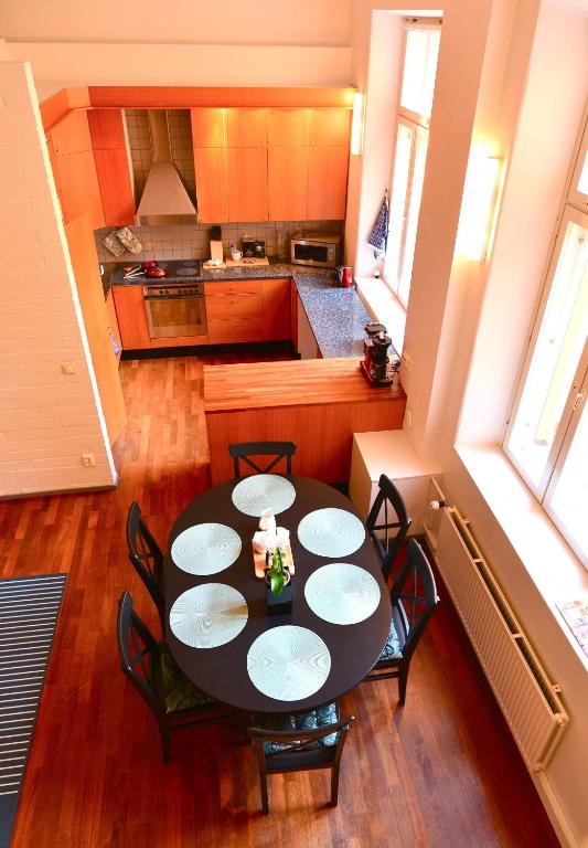 Kuchyň nebo kuchyňský kout v ubytování Apartment Diana Park
