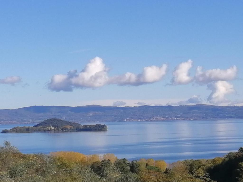 a view of a large body of water at Poggiolindo B&B in Capodimonte