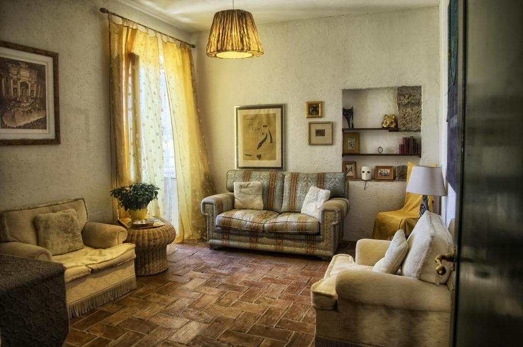 Posezení v ubytování Tuscania Terme Suites Apartments
