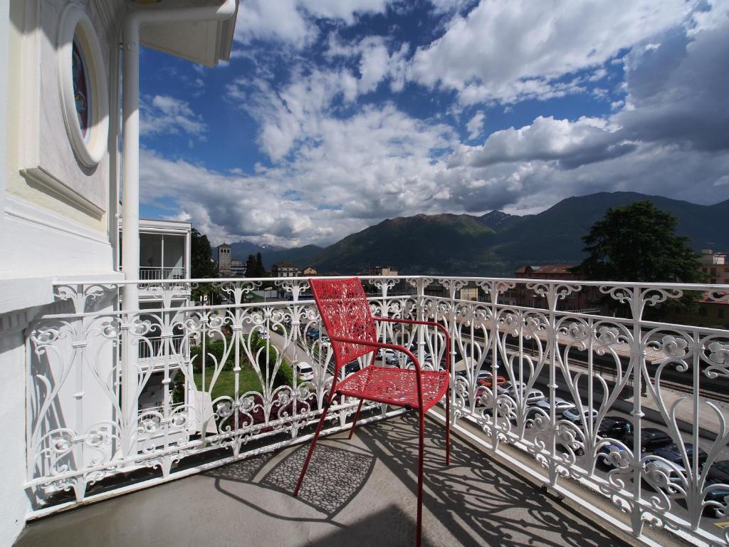 Uma vista geral da montanha ou uma vista da montanha a partir do hotel