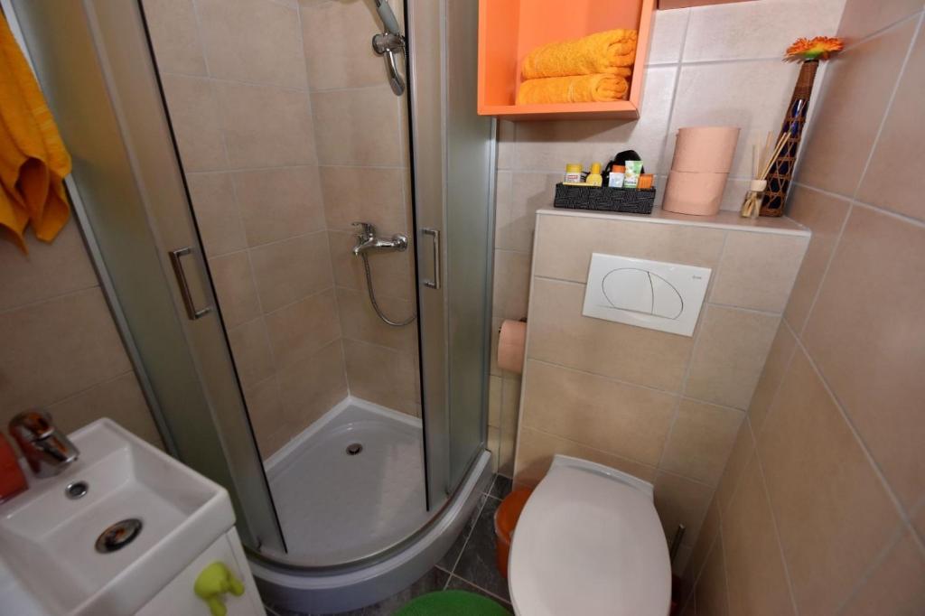 Kúpeľňa v ubytovaní Apartments ZAGREB TALES