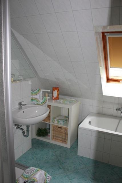 Koupelna v ubytování Lindenhof