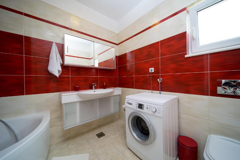Koupelna v ubytování Apartment Toma