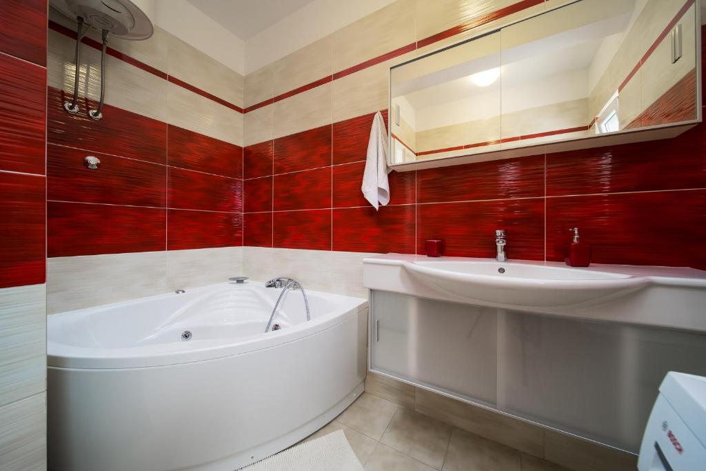 Koupelna v ubytování Apartment Toma