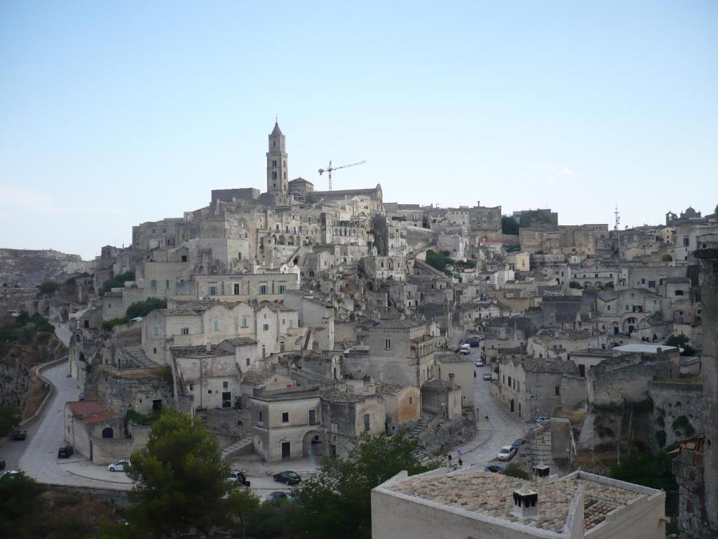 Nespecifikovaný výhled na destinaci Matera nebo výhled na město při pohledu z bed and breakfast
