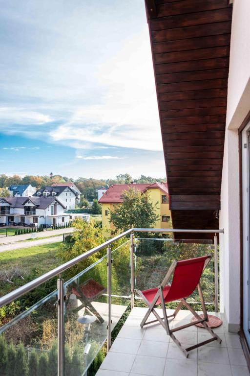 Balkón alebo terasa v ubytovaní Apartament Przy Klifach